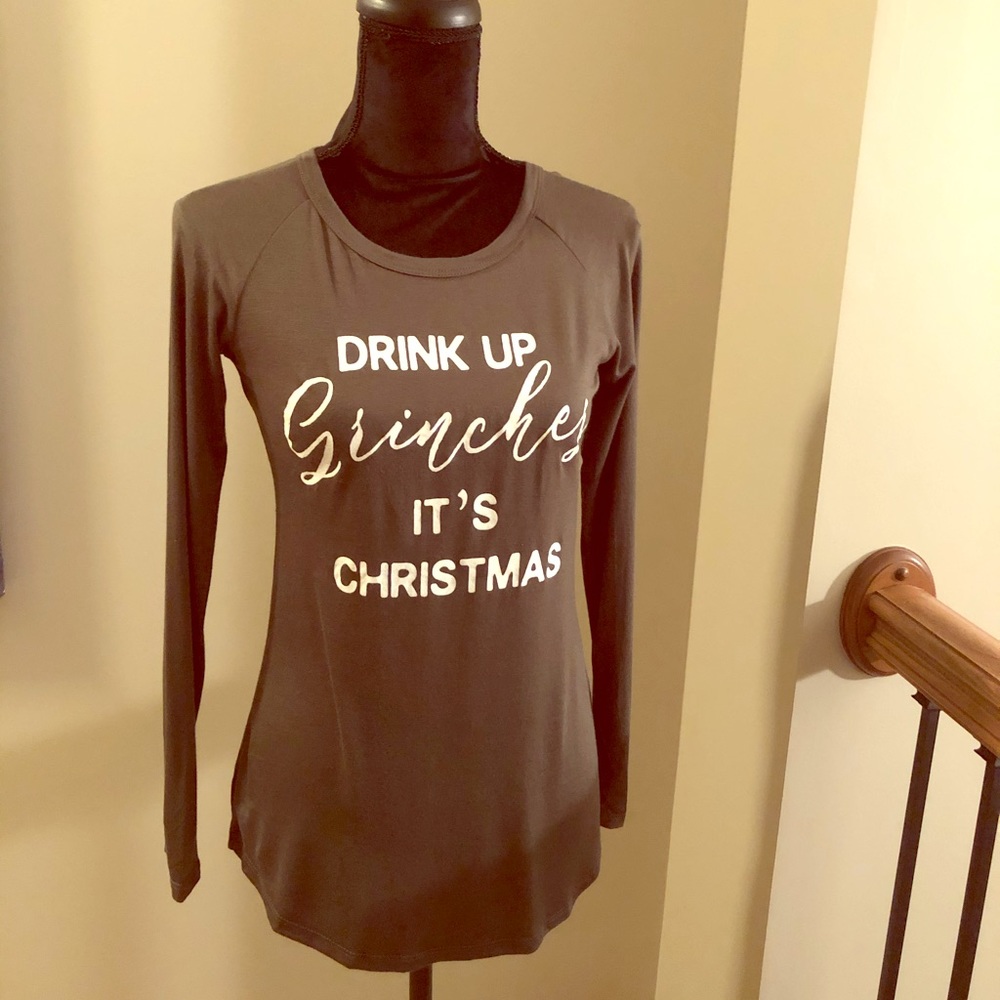 Drink up Grinches it’s Christmas-Long Sleeve Shirt